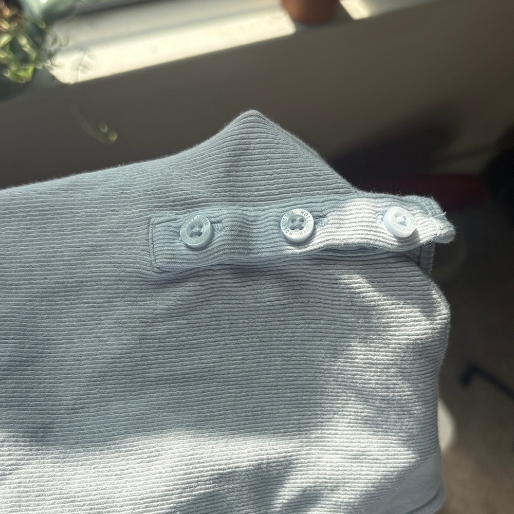 Light Blue Ribbed Tank Top - Picture 2 of 3